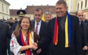 Preşedintele ales Klaus Iohannis la Alba Iulia de 1 Decembrei 2014. Sursă foto: Adevărul.ro